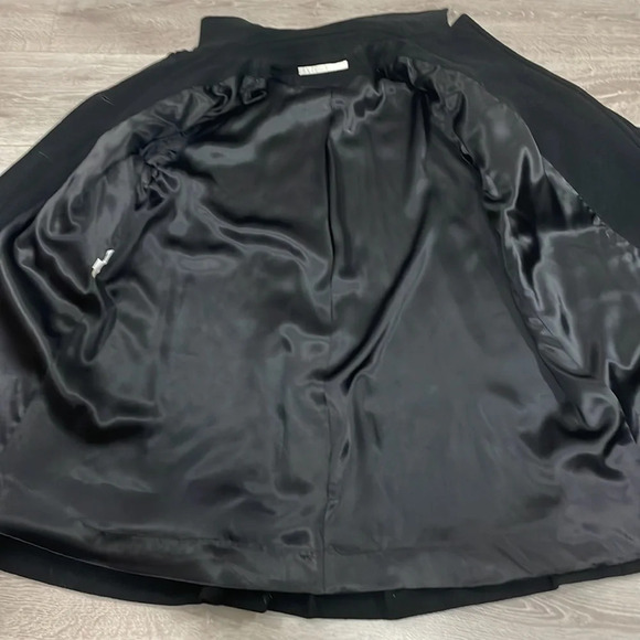 Vintage Perry Ellis Wool Black 3/4 Length Coat ILGWU Made in USA 12 - Picture 14 of 16